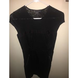 Never worn Armani Exchange black dress!